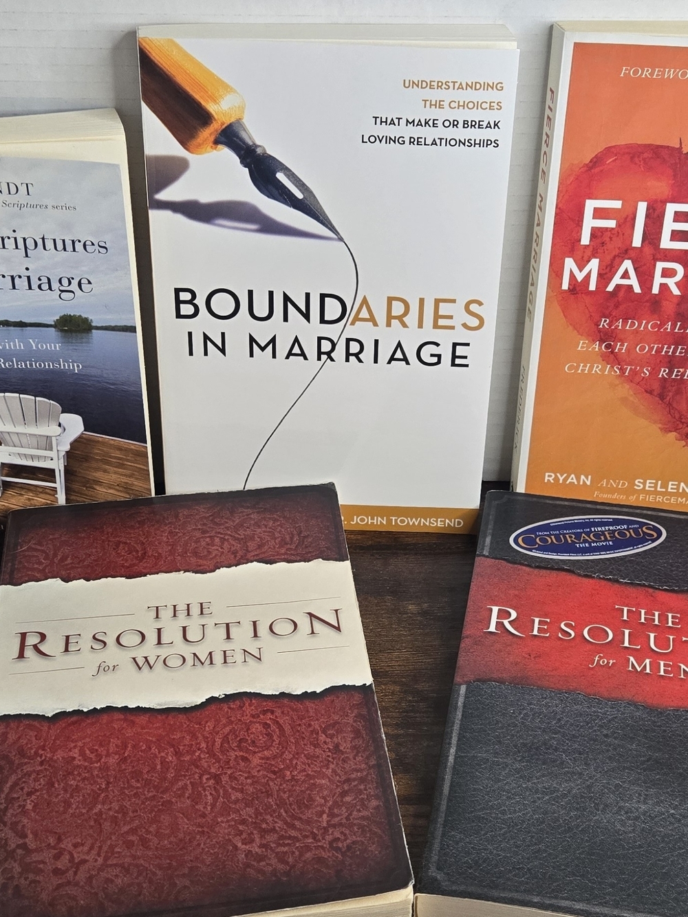 Christian Marriage & Growth 5-Book Bundle: Boundaries, Fierce Marriage, Resoluti
